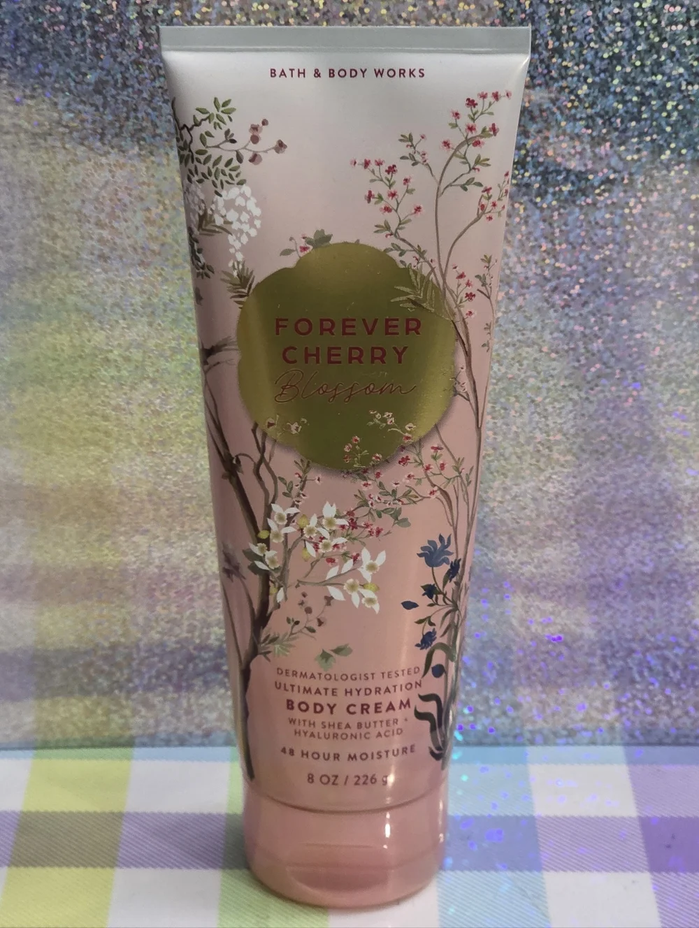 Bath & Body Works Forever Cherry Blossom Ultimate Hydration Body Cream 8oz NEW